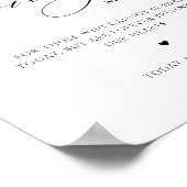 Poster SYMBOLE Mariage Floral Rose Bourgogne (Coin)