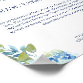 Poster SYMBOLE Mariage Juliette Dusty Blue Faveurs (Coin)