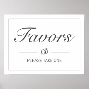 Poster SYMBOLE Mariage noir blanc minimaliste moderne