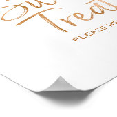 Poster SYMBOLE Mariage or Rose élégant 8x10 (Coin)