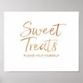 Poster SYMBOLE Mariage or Rose élégant 8x10 (Devant)