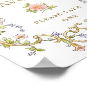 Poster Symbole Mariage Ornate Victorian Grace Floral Fave (Coin)