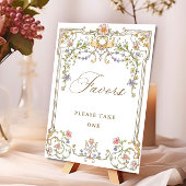 Poster Symbole Mariage Ornate Victorian Grace Floral Fave