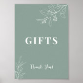 Poster Symbole Mariage vert Giants Floral Sage (Devant)