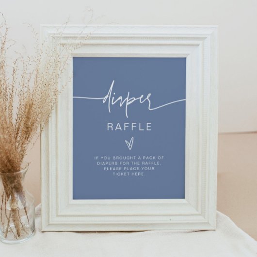 Poster SYMBOLE MARLO Bohême Dusty Blue Diaper Jeu