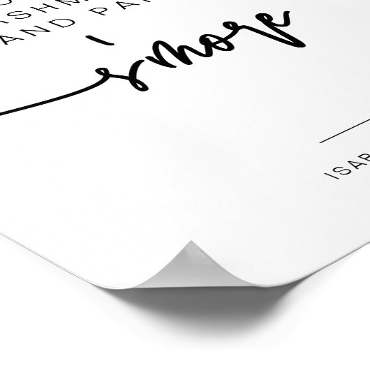 Poster SYMBOLE MARLO Bold Contemporary S'mores Bar (Coin)