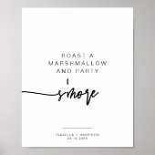 Poster SYMBOLE MARLO Bold Contemporary S'mores Bar (Devant)