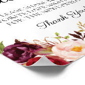 Poster Symbole marsala et poitrine rose de la floraison (Coin)