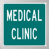 Poster SYMBOLE Médicale DE LA ROUTE Clinique (Devant)
