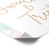 Poster Symbole Mermaid Anniversaire Soirées et sucreries (Coin)