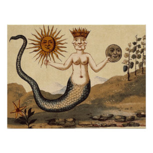 Poster Symbole Merman Sun et Lune