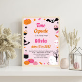 Poster Symbole mignon rose d'Halloween
