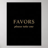 Poster Symbole minimal moderne Noir Noir Noir Faveurs Mar (Devant)