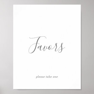 Poster Symbole minimaliste des faveurs de mariage en arge