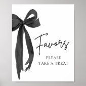 Poster Symbole moderne Black Bow Graduation Party Faveurs (Devant)