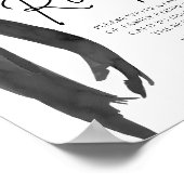 Poster Symbole moderne Black Bow She's Tying the Knot Rec (Coin)