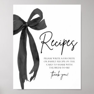 Poster Symbole moderne Black Bow She's Tying the Knot Rec