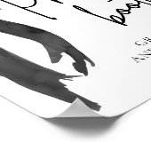 Poster Symbole moderne Elegant Black Bow Photo Booth (Coin)