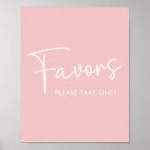 Poster Symbole moderne rose Oh Baby Baby shower simple Fa (Devant)