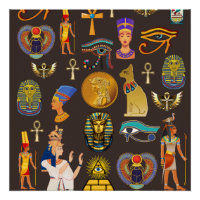 Symbole Motif égyptien Hiéroglyphique antique