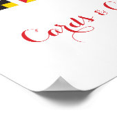 Poster Symbole Nautique LOVE drapeaux Cartes et cadeaux (Coin)