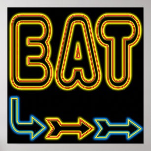 POSTER SYMBOLE NEON REMAT