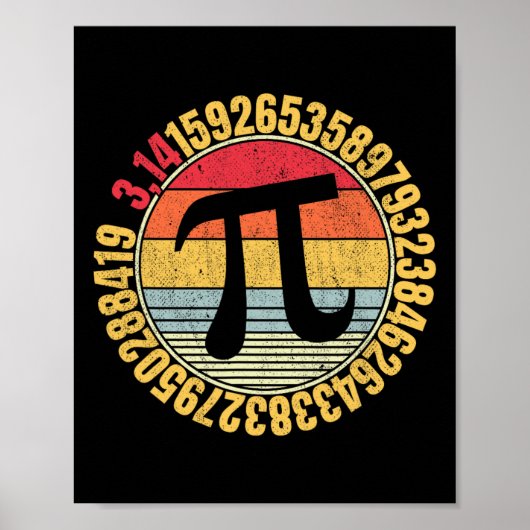 Poster SYMBOLE NERdy MAth Pi Mathlete (Devant)