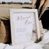 Poster Symbole Neutral Pearl et Prosecco Mimosa Bar