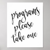 Poster Symbole Noir et Blanc 8x10 (Devant)