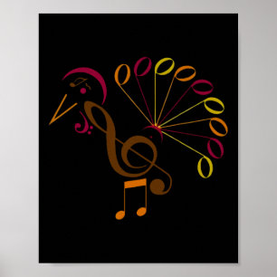 Poster Symbole note de musique Turquie Maître de musique 