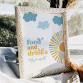 Poster Symbole numérique Sun Party pour la nourriture et