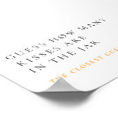 Poster Symbole nuptial de baisers de First Spritz (Coin)