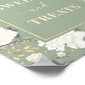 Poster Symbole nuptial Sweets & Soins Sage Green Chinoise (Coin)