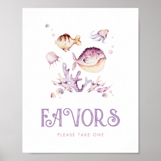 Poster Symbole Ocean Party de Faveurs modifiables (Devant)