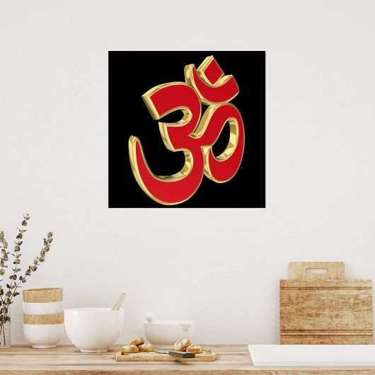 Poster Symbole Om (Cuisine)