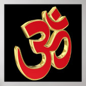 Poster Symbole Om (Devant)