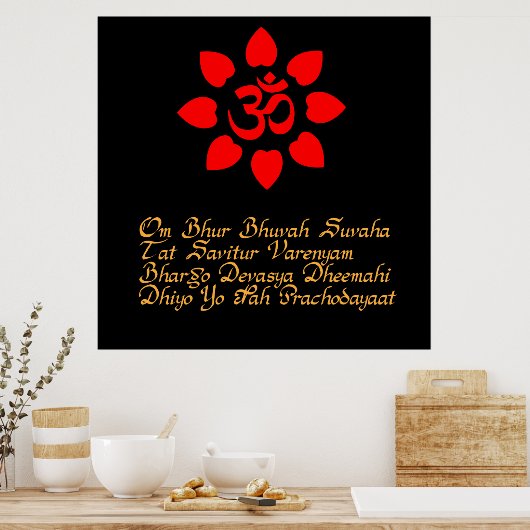 Poster Symbole Om (Cuisine)