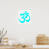 Poster Symbole Om Aqua (Cuisine)