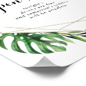 Poster Symbole Open Bar de mariage de destination géométr (Coin)