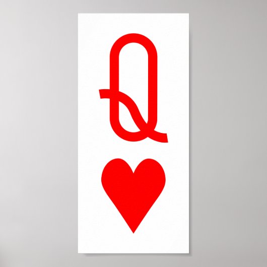 Poster Symbole original de la Saint-Valentin Reine des co (Devant)