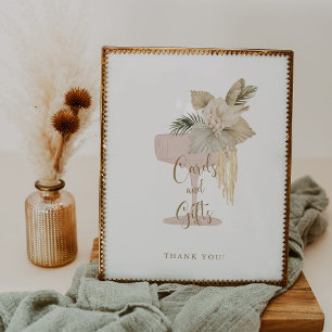 Poster Symbole Palms and Prosecco des cartes de douches e