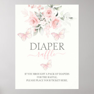 Poster Symbole papillon de la bobine de papier