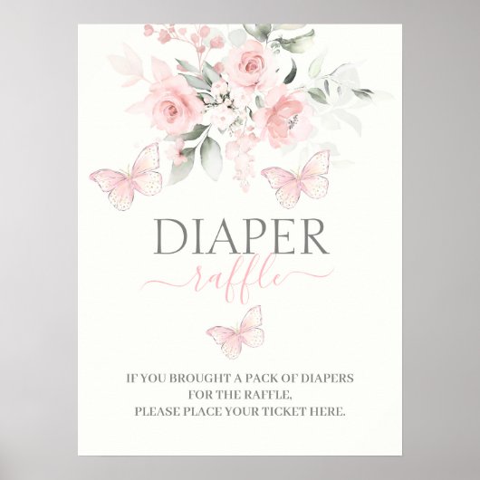 Poster Symbole papillon de la bobine de papier (Devant)