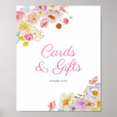 Poster Symbole Pastel Bloom Cartes de Fête des mariées et (Devant)