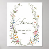 Poster Symbole Pastel Rose Floral Fleur sauvage Faveurs (Devant)