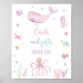 Poster Symbole Pastel Rose sous la mer Cadeaux d'annivers (Devant)
