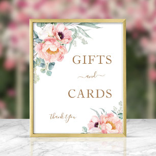 Poster Symbole Peony Eucalyptus Cadeaux & Cartes