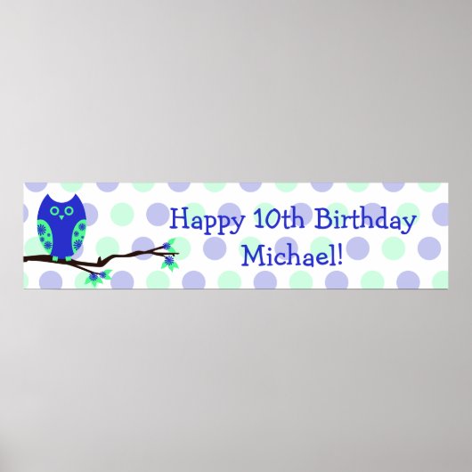 Poster Symbole personnalisé 10e anniversaire de la Chouet (Devant)