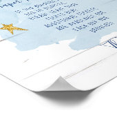 Poster Symbole Petit Chevalier Petit Étoile Blue Twinkle (Coin)