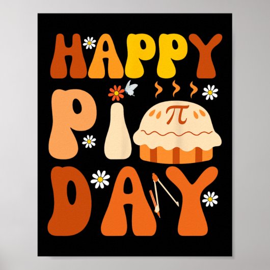 Poster Symbole Pi Day 3.14 Pie Day Pi Pour Les Amateurs D (Devant)